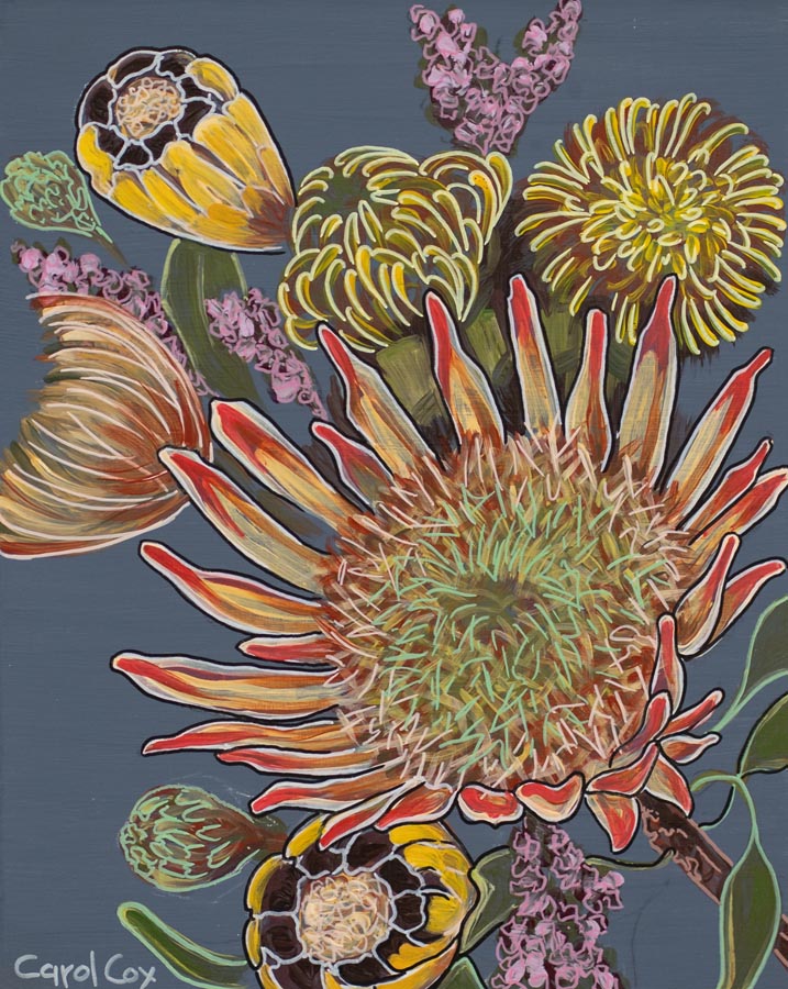 Nostalgia_Carol Cox_Fynbos botanical bliss blue