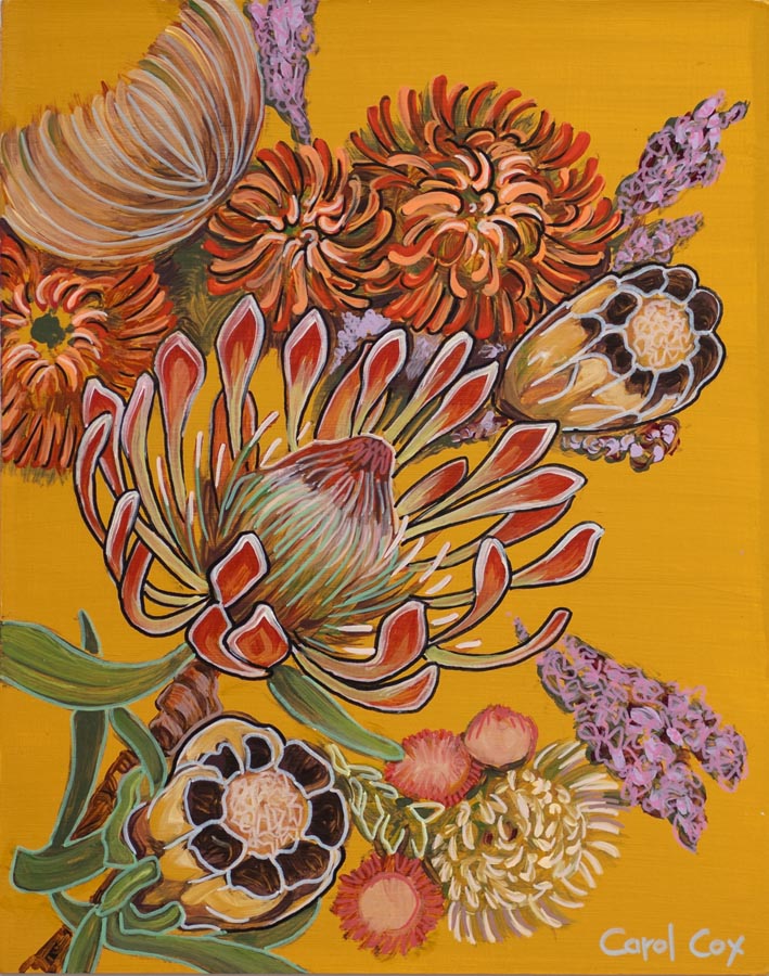 Nostalgia_Carol Cox_Fynbos botanical bliss yellow