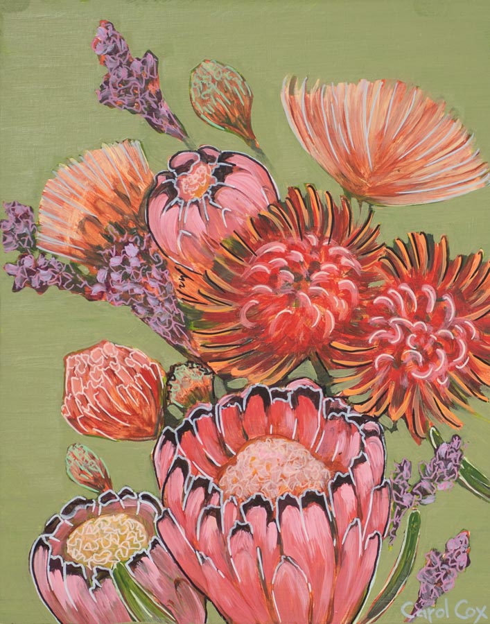 Nostalgia__Carol Cox_Fynbos botanical bliss green